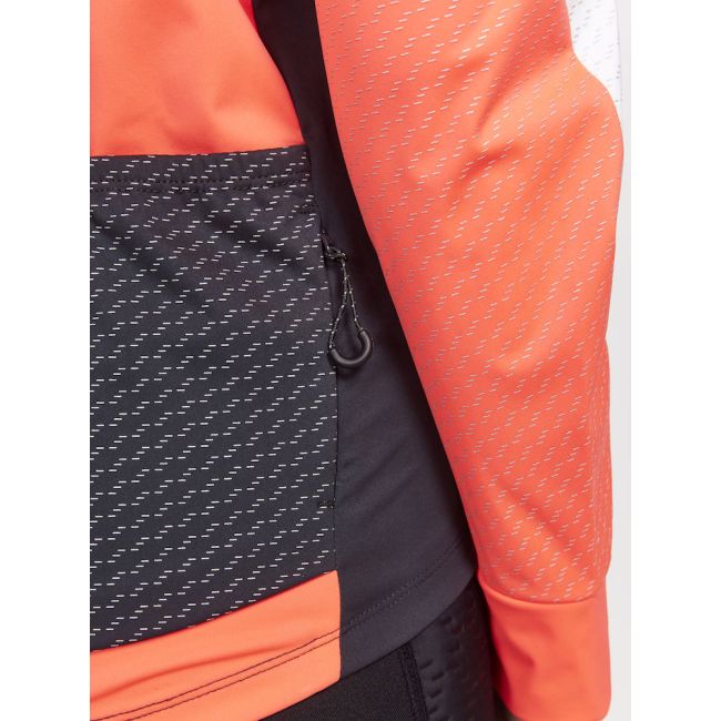 Craft ADV Bike Subz Lumen Jacket W – Geacă de ciclism izolată reflectorizantă - Portocaliu cu alb