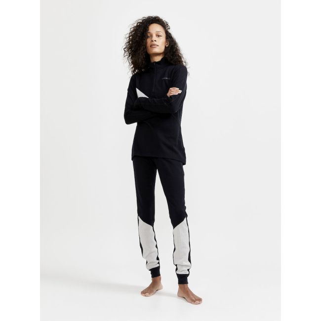 Craft ADV Nordic Wool Pant W – Pantaloni strat de bază cu merinos - Negru