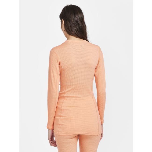 Craft PRO Wool Extreme X LS W – Bluză strat de bază cu lână merinos - Portocaliu