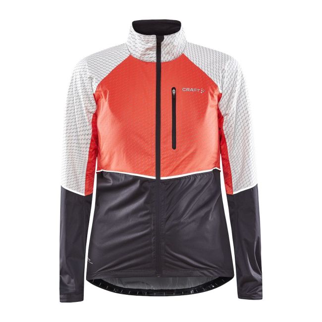 Craft ADV Bike Hydro Lumen Jacket W – Geacă de ploaie de ciclism reflectorizantă - Portocaliu