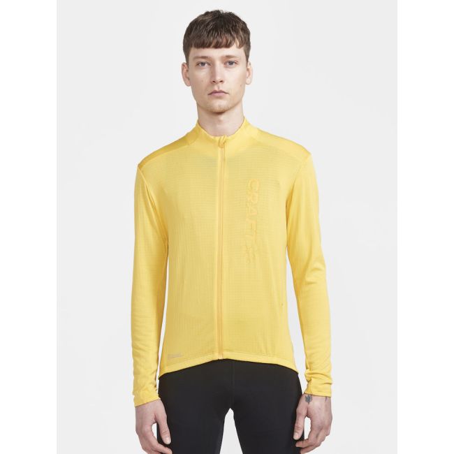 Craft Core Bike Subz LS Jersey – Tricou de ciclism cu mânecă lungă, izolat - Galben