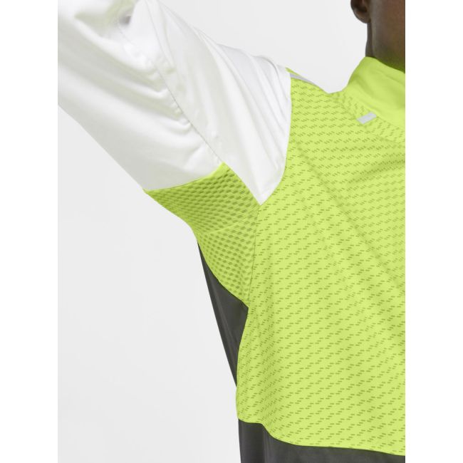 Craft ADV Bike Hydro Lumen Jacket – Geacă de ploaie de ciclism reflectorizantă - Galben