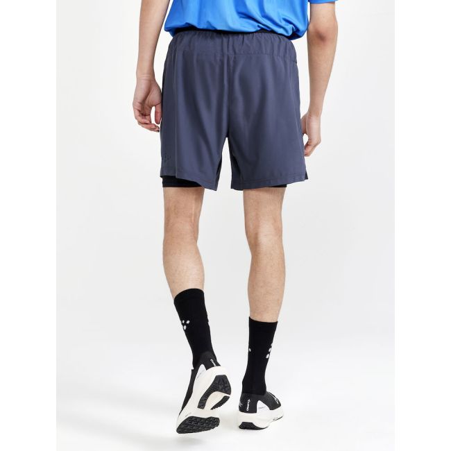Craft ADV Essence Perforated 2-IN-1 Stretch Shorts – Pantaloni scurți 2 în 1 perforați - Gri