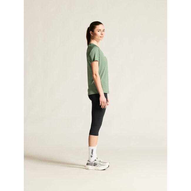 Craft Core Unify Logo Tee W – Tricou de antrenament cu logo - Verde (6300)
