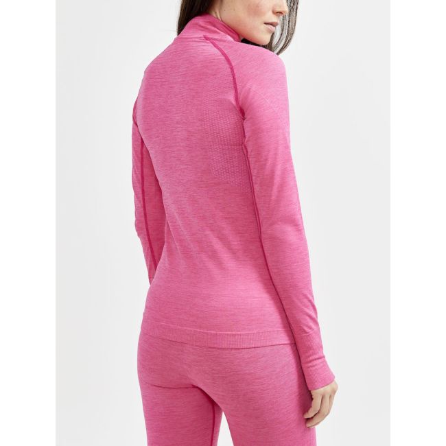 Craft Core Dry Active Comfort HZ W – Bluză strat de bază cu fermoar scurt - Roz