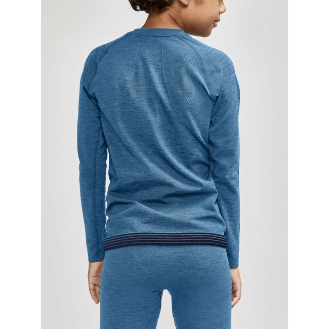 Craft Core Dry Active Comfort LS Junior – Bluză strat de bază pentru copii - Albastru
