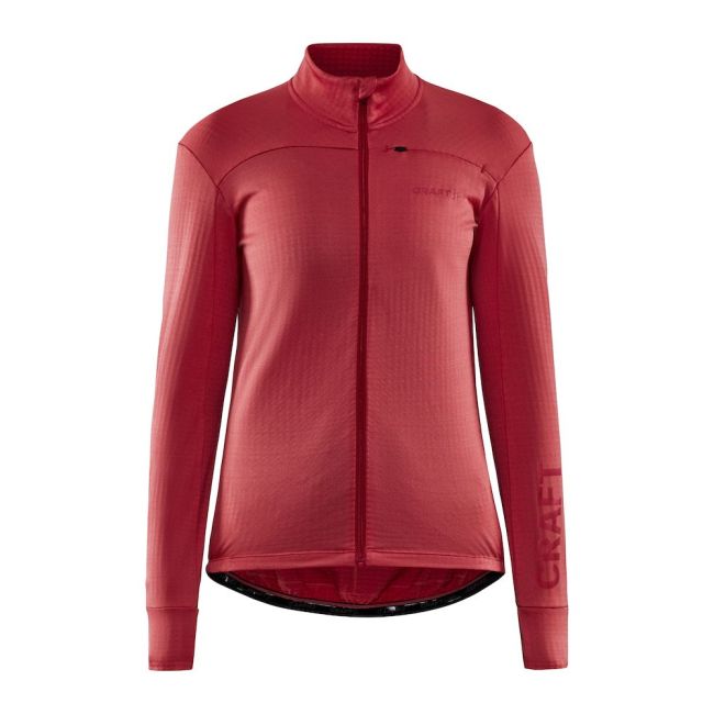 Craft Core Bike Subz LS Jersey W – Tricou de ciclism cu mânecă lungă, izolat - Roșu
