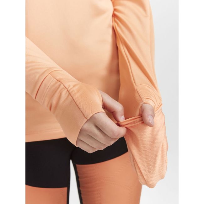 Craft ADV Subz LS W – Bluză de alergare cu fermoar scurt - Portocaliu