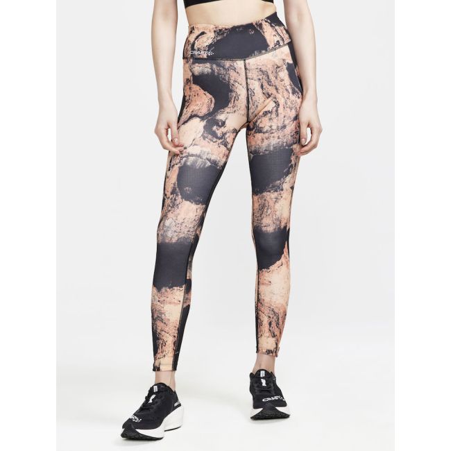 Craft ADV Essence Run Tights W – Colanți de alergare - Portocaliu cu negru