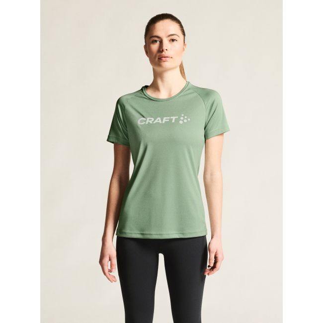 Craft Core Unify Logo Tee W – Tricou de antrenament cu logo - Verde (6300)