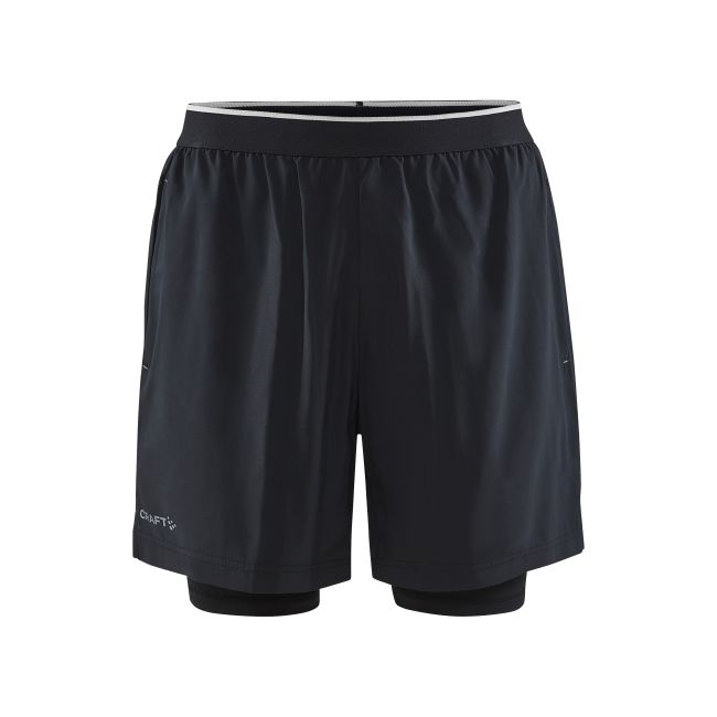 Craft ADV Essence Perforated 2-IN-1 Stretch Shorts – Pantaloni scurți 2 în 1 perforați - Negru