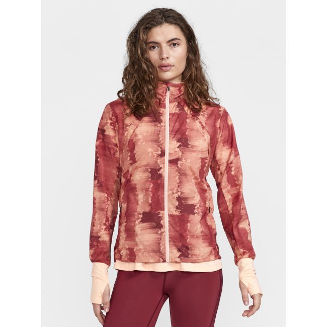 Craft ADV Essence Wind Jacket W – Geacă de vânt de alergare - Roșu