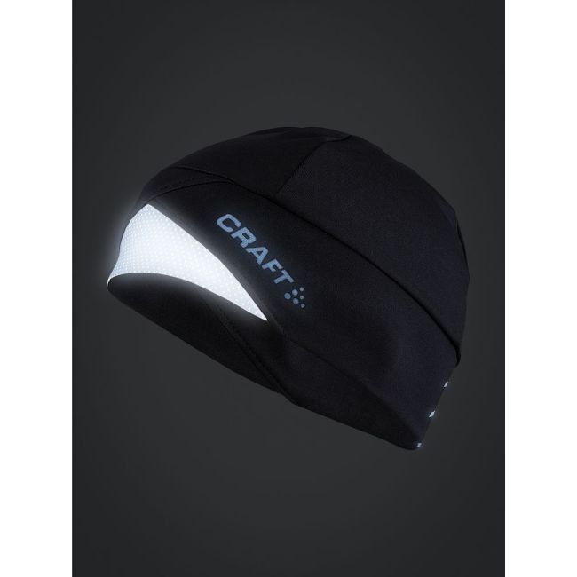 Craft ADV Lumen Fleece Hat – Căciulă de antrenament reflectorizantă - Negru