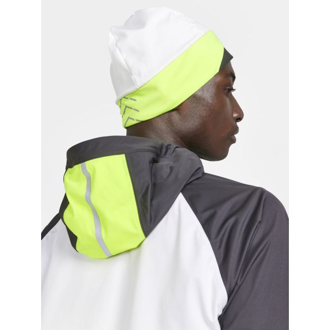 Craft ADV Lumen Fleece Hat – Căciulă de antrenament reflectorizantă - Alb