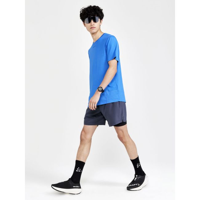 Craft ADV Essence Perforated 2-IN-1 Stretch Shorts – Pantaloni scurți 2 în 1 perforați - Gri