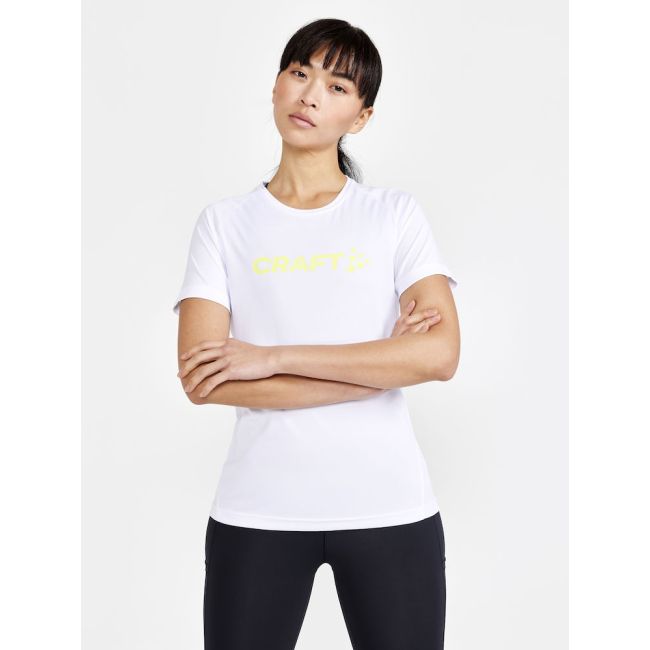 Craft Core Unify Logo Tee W – Tricou de antrenament cu logo - Alb