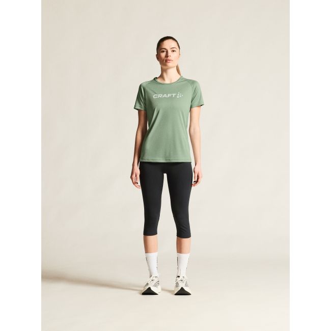 Craft Core Unify Logo Tee W – Tricou de antrenament cu logo - Verde (6300)