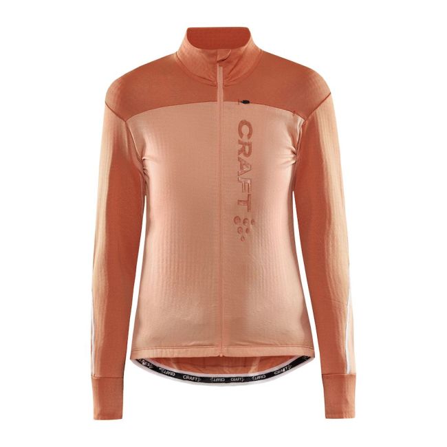Craft Core Bike Subz LS Jersey W – Tricou de ciclism cu mânecă lungă, izolat - Portocaliu