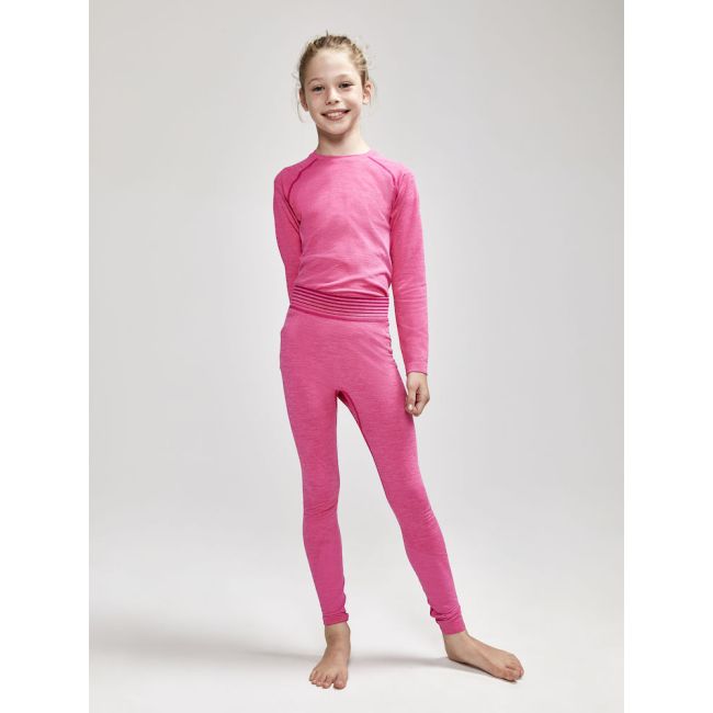 Craft Core Dry Active Comfort LS Junior – Bluză strat de bază pentru copii - Roz