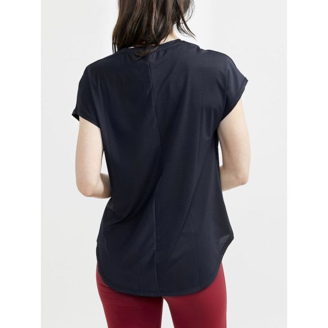 Craft Core Charge Rib Tee W – Tricou sport reiat - Negru