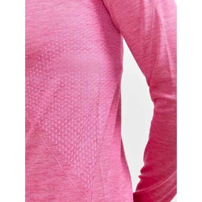Craft Core Dry Active Comfort HZ W – Bluză strat de bază cu fermoar scurt - Roz