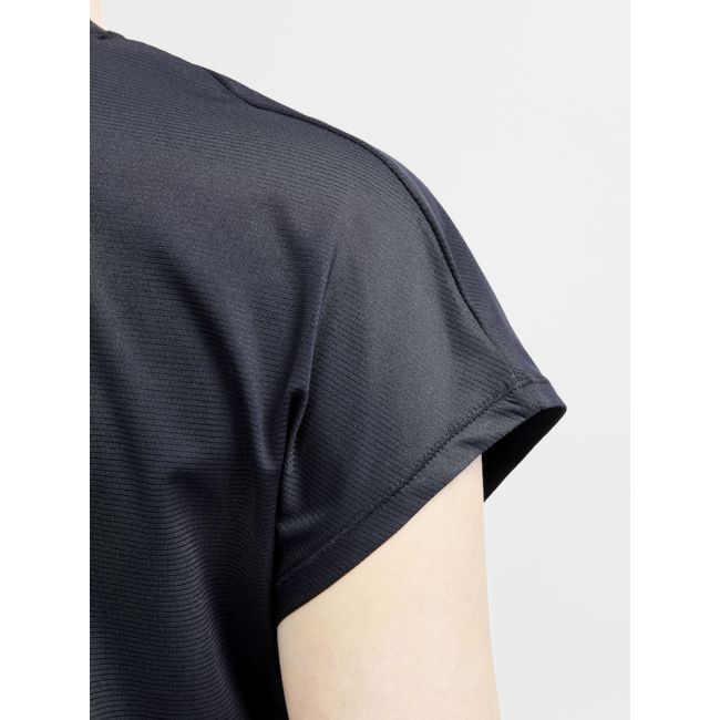 Craft Core Charge Rib Tee W – Tricou sport reiat - Negru