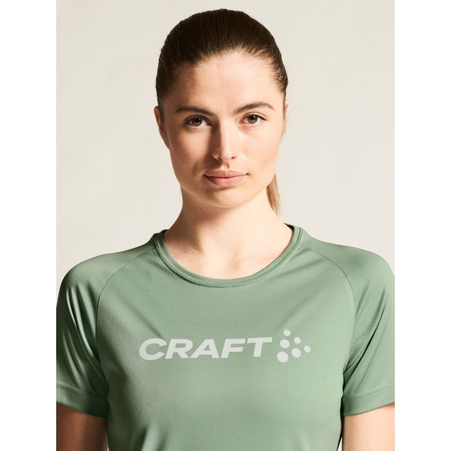 Craft Core Unify Logo Tee W – Tricou de antrenament cu logo - Verde (6300)