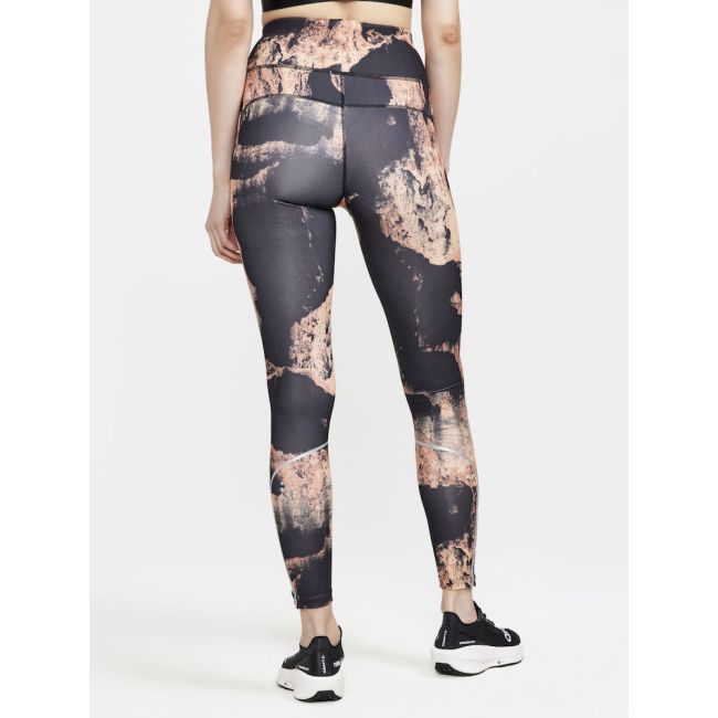 Craft ADV Essence Run Tights W – Colanți de alergare - Portocaliu cu negru