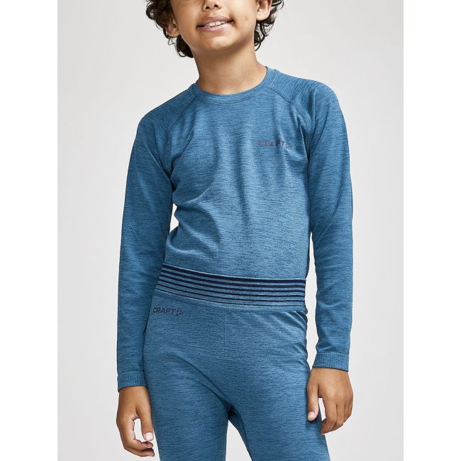 Craft Core Dry Active Comfort LS Junior – Bluză strat de bază pentru copii - Albastru
