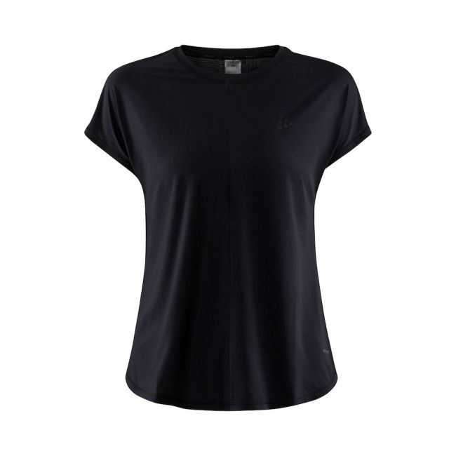 Craft Core Charge Rib Tee W – Tricou sport reiat - Negru