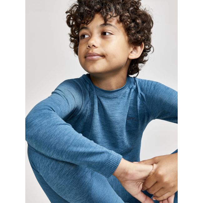 Craft Core Dry Active Comfort LS Junior – Bluză strat de bază pentru copii - Albastru