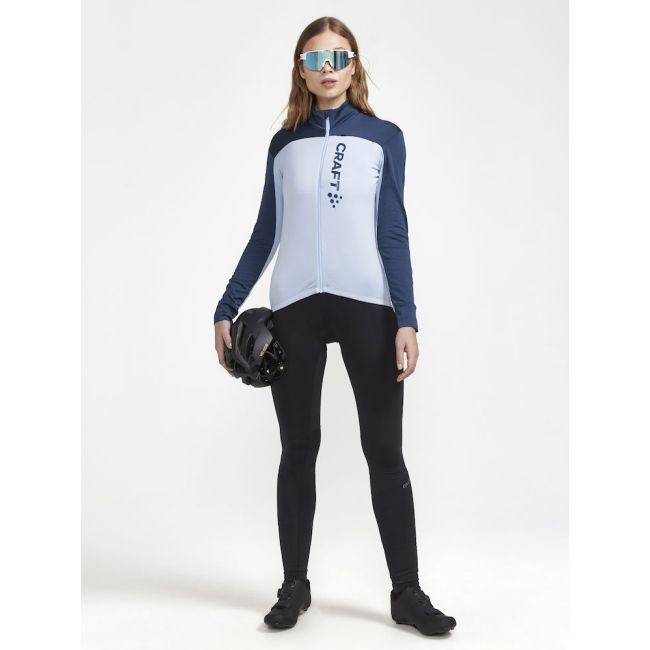 Craft Core Bike Subz LS Jersey W – Tricou de ciclism cu mânecă lungă, izolat - Albastru deschis