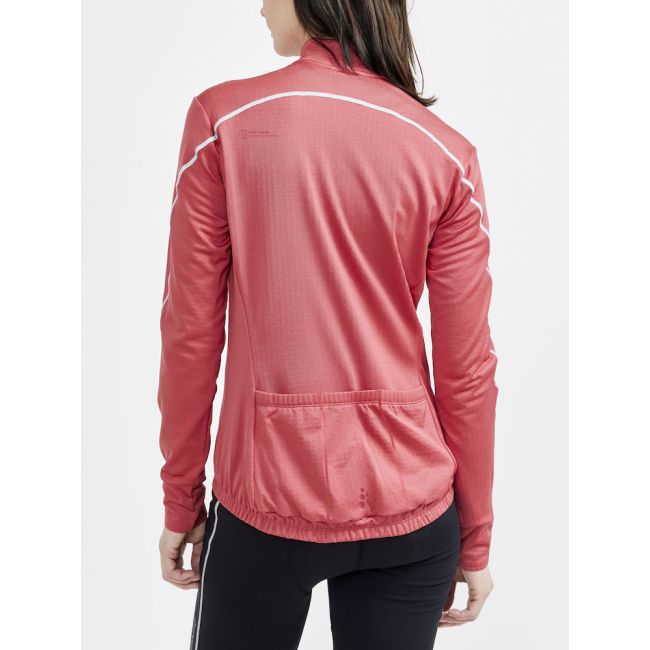 Craft Core Bike Subz LS Jersey W – Tricou de ciclism cu mânecă lungă, izolat - Roșu