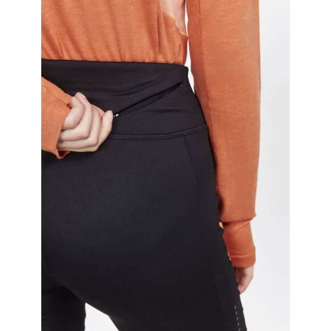 Craft ADV Subz Tights 2 W – Colanți izolați de alergare pentru iarnă - Negru cu portocaliu