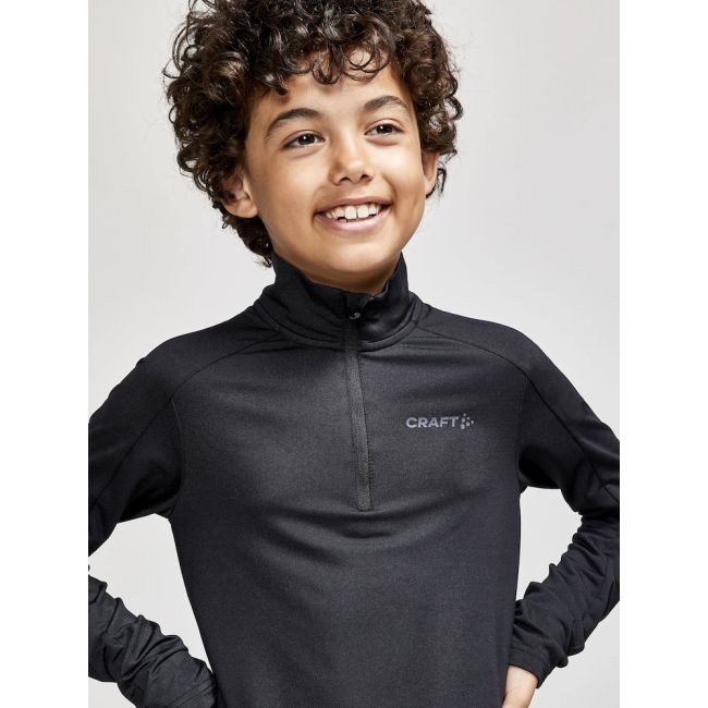 Craft Core Gain Midlayer Junior – Bluză strat intermediar pentru copii - Negru