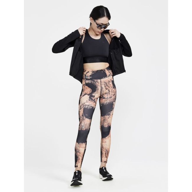 Craft ADV Essence Run Tights W – Colanți de alergare - Portocaliu cu negru
