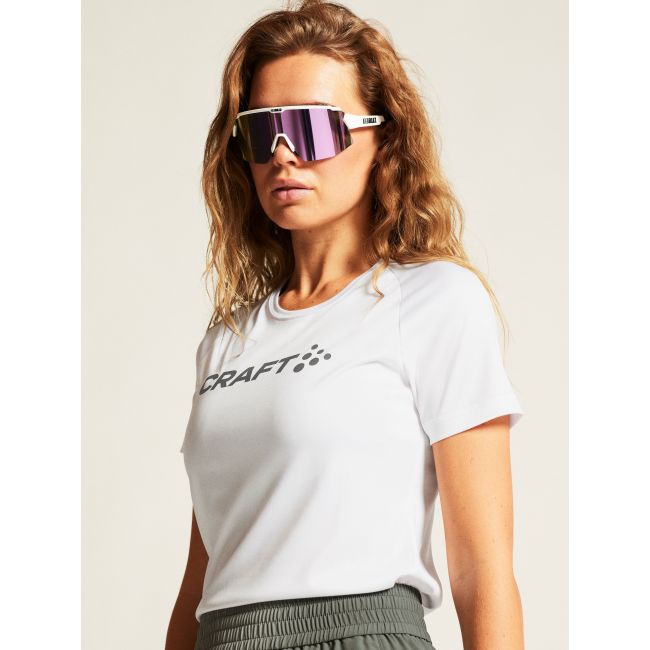 Craft Core Unify Logo Tee W – Tricou de antrenament cu logo - Alb