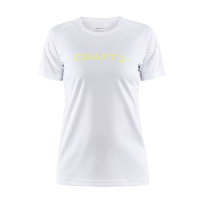 Craft Core Unify Logo Tee W – Tricou de antrenament cu logo - Alb