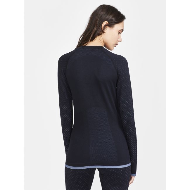 Craft ADV Warm Intensity LS W – Bluză strat de bază caldă - Negru