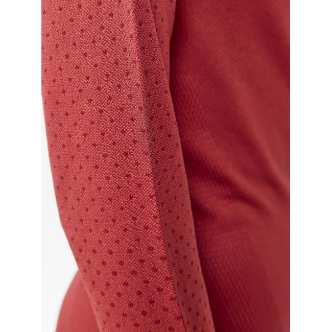 Craft ADV Warm Intensity LS W – Bluză strat de bază caldă - Roșu (421447)