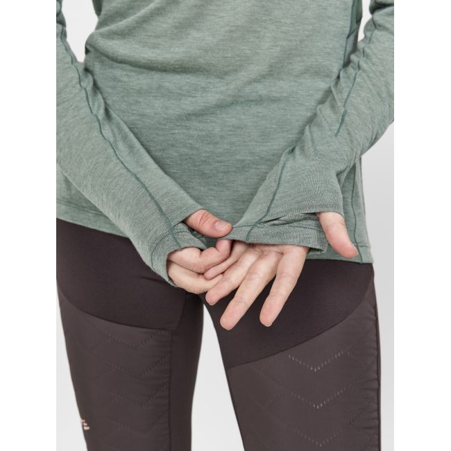 Craft ADV Subz Wool LS Tee 2 W – Bluză de alergare cu merinos - Verde