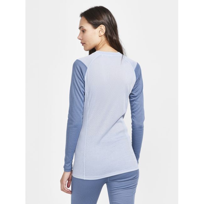 Craft Core Warm Baselayer LS Tee W – Bluză strat de bază caldă - Albastru