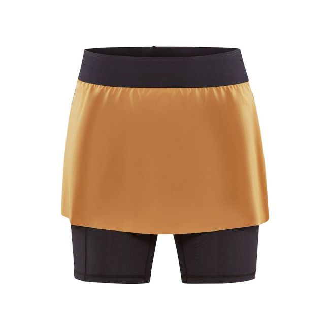 Craft PRO Trail 2IN1 Skirt W – Fustă de alergare trail 2 în 1 - Portocaliu