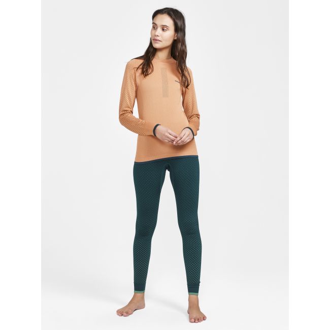 Craft ADV Warm Intensity LS W – Bluză strat de bază caldă - Portocaliu
