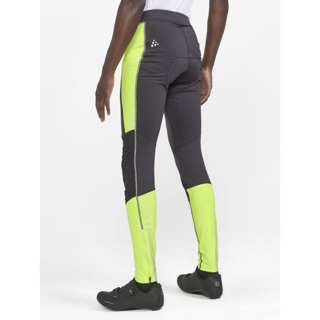 Craft Core Bike Subz Lumen Wind Tights – Colanți de ciclism anti-vânt reflectorizanți - Galben