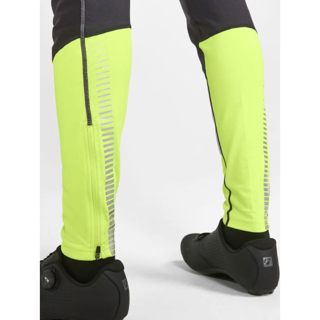 Craft Core Bike Subz Lumen Wind Tights – Colanți de ciclism anti-vânt reflectorizanți - Galben
