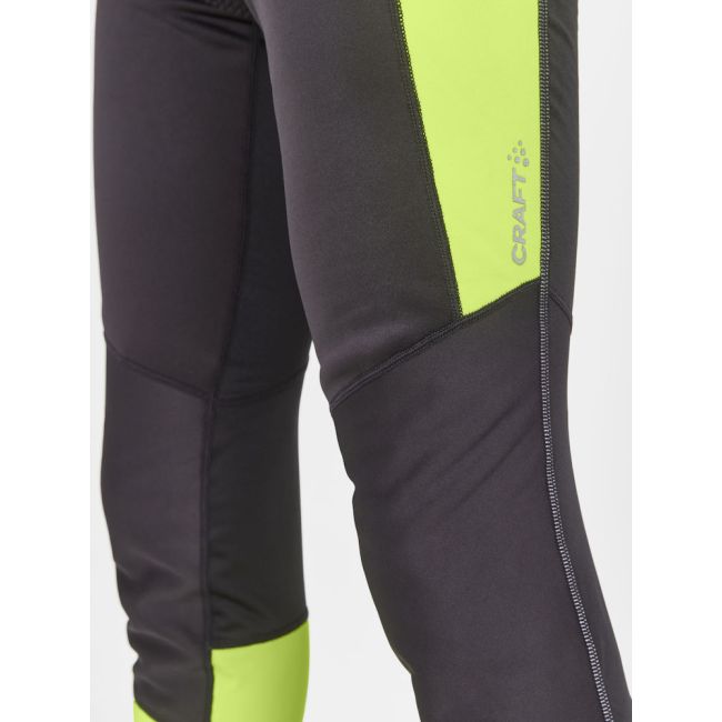 Craft Core Bike Subz Lumen Wind Tights – Colanți de ciclism anti-vânt reflectorizanți - Galben