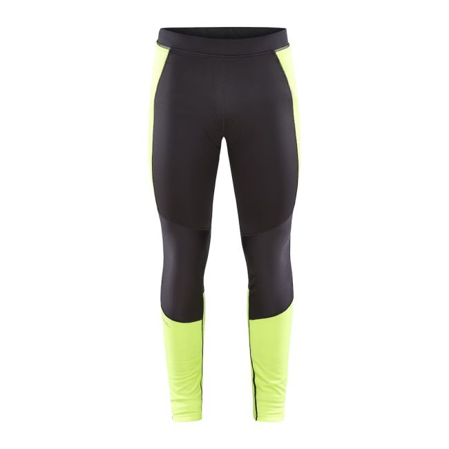 Craft Core Bike Subz Lumen Wind Tights – Colanți de ciclism anti-vânt reflectorizanți - Galben