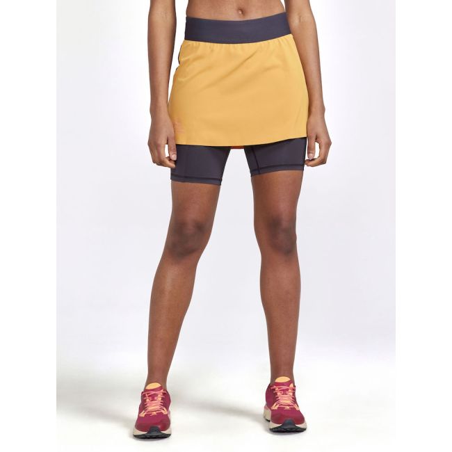 Craft PRO Trail 2IN1 Skirt W – Fustă de alergare trail 2 în 1 - Portocaliu