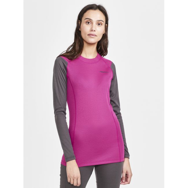 Craft Core Warm Baselayer LS Tee W – Bluză strat de bază caldă - Roz